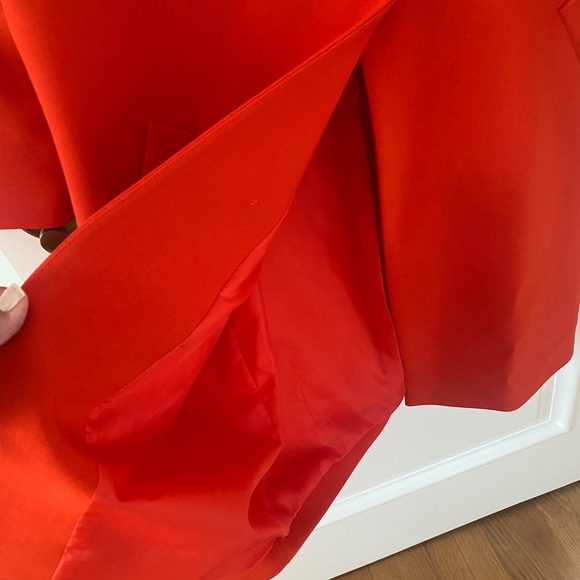 Accent Red Coat Jacket perfect for season transition and for festive events - Picture 4 of 8